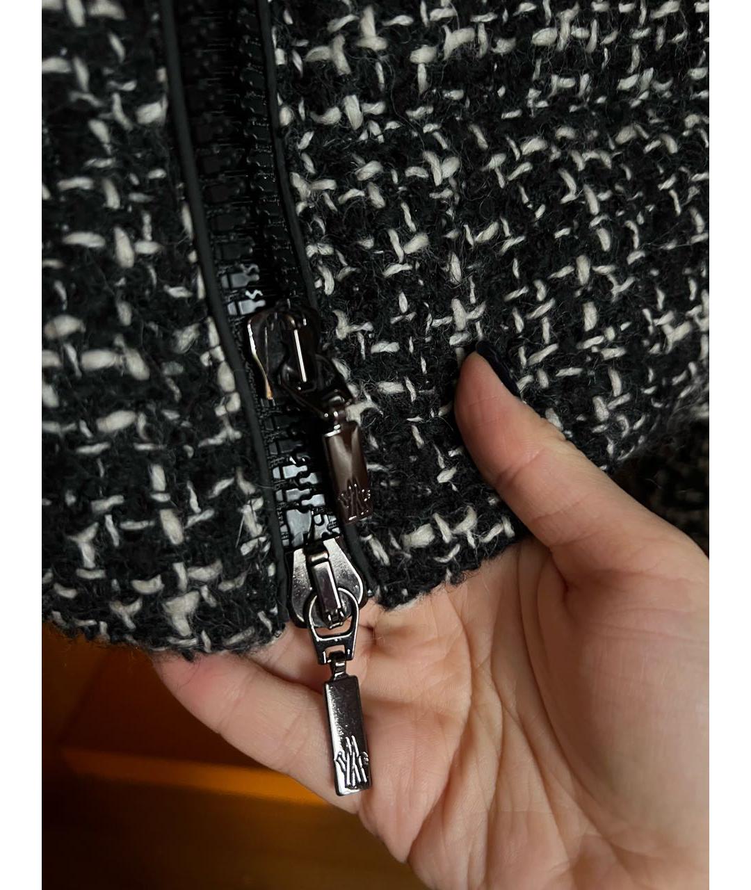 MONCLER Антрацитовая шерстяная куртка, фото 4