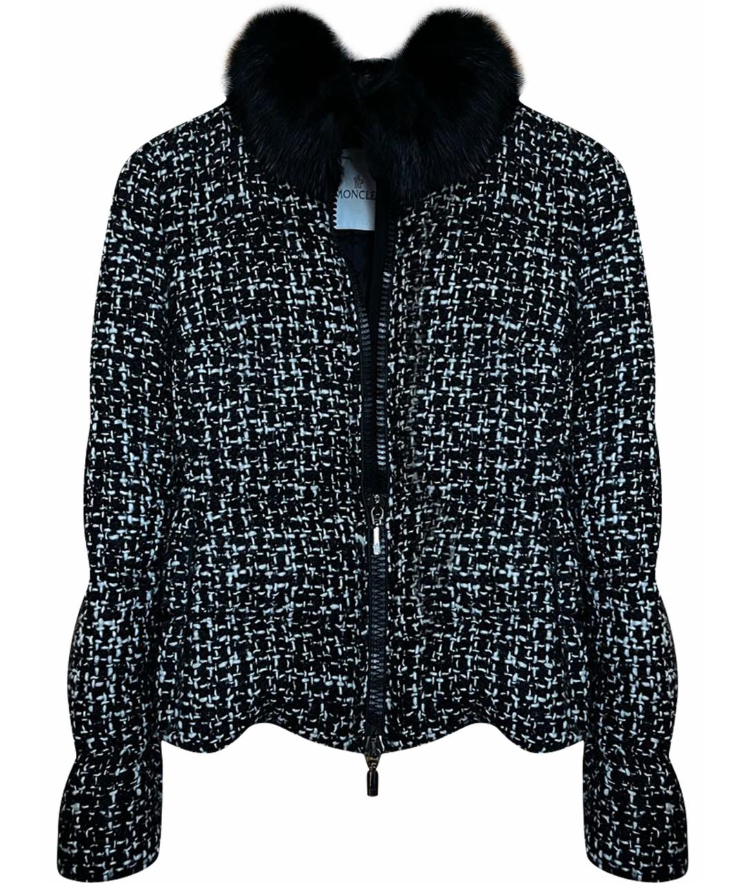 MONCLER Антрацитовая шерстяная куртка, фото 1