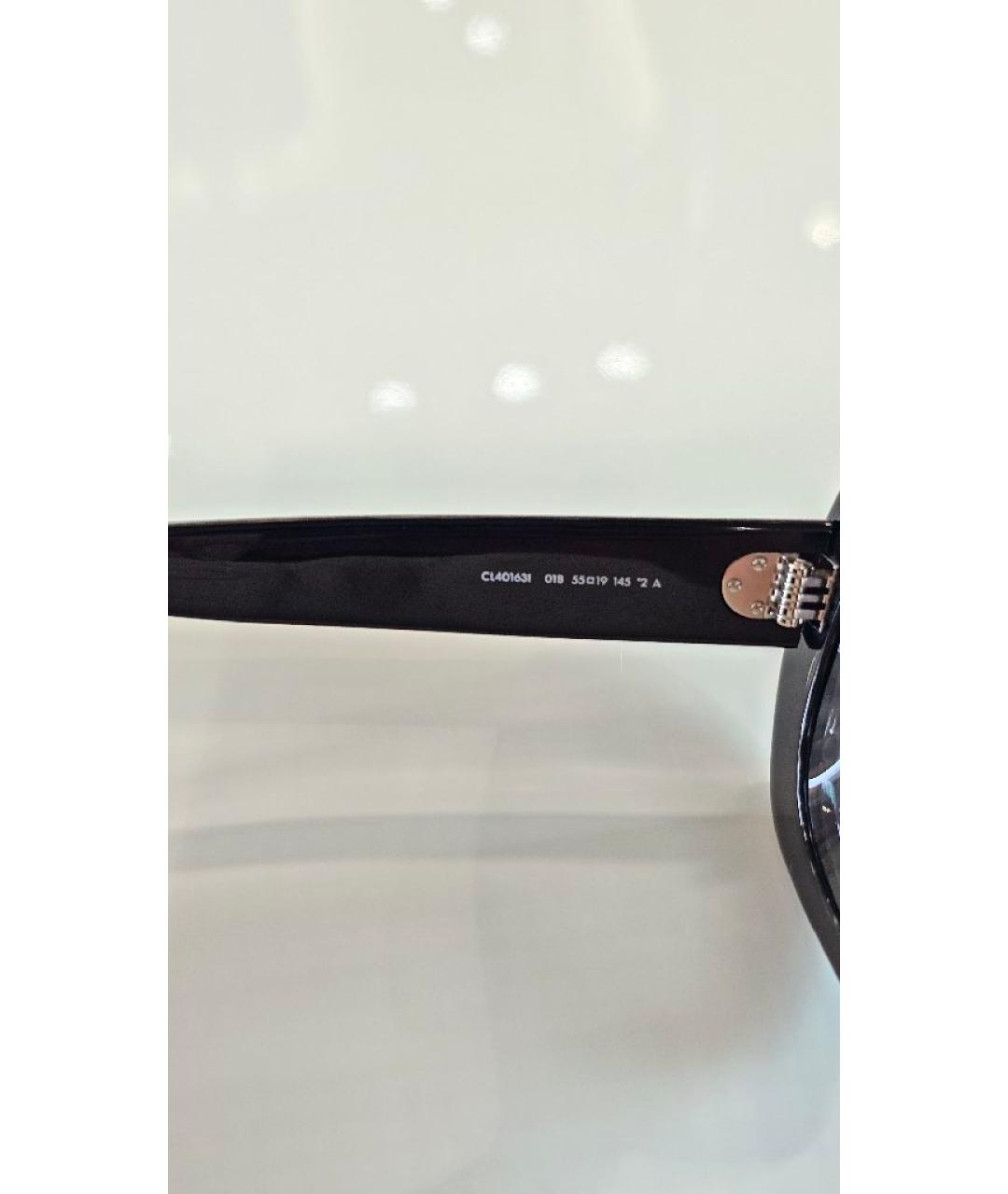 CELINE Черные пластиковые солнцезащитные очки, фото 4
