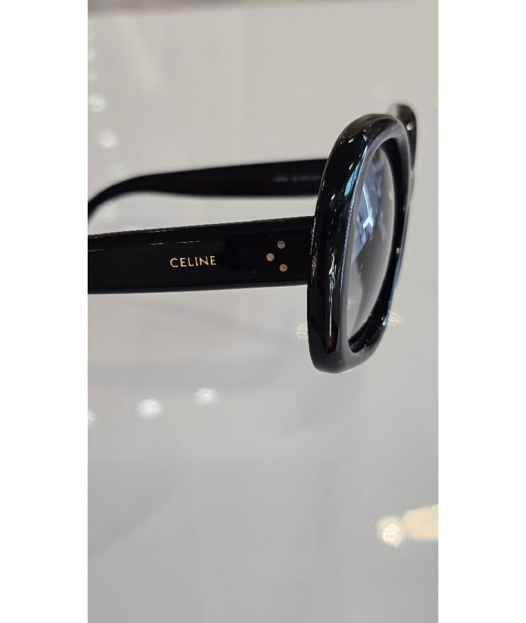 CELINE Черные пластиковые солнцезащитные очки, фото 2