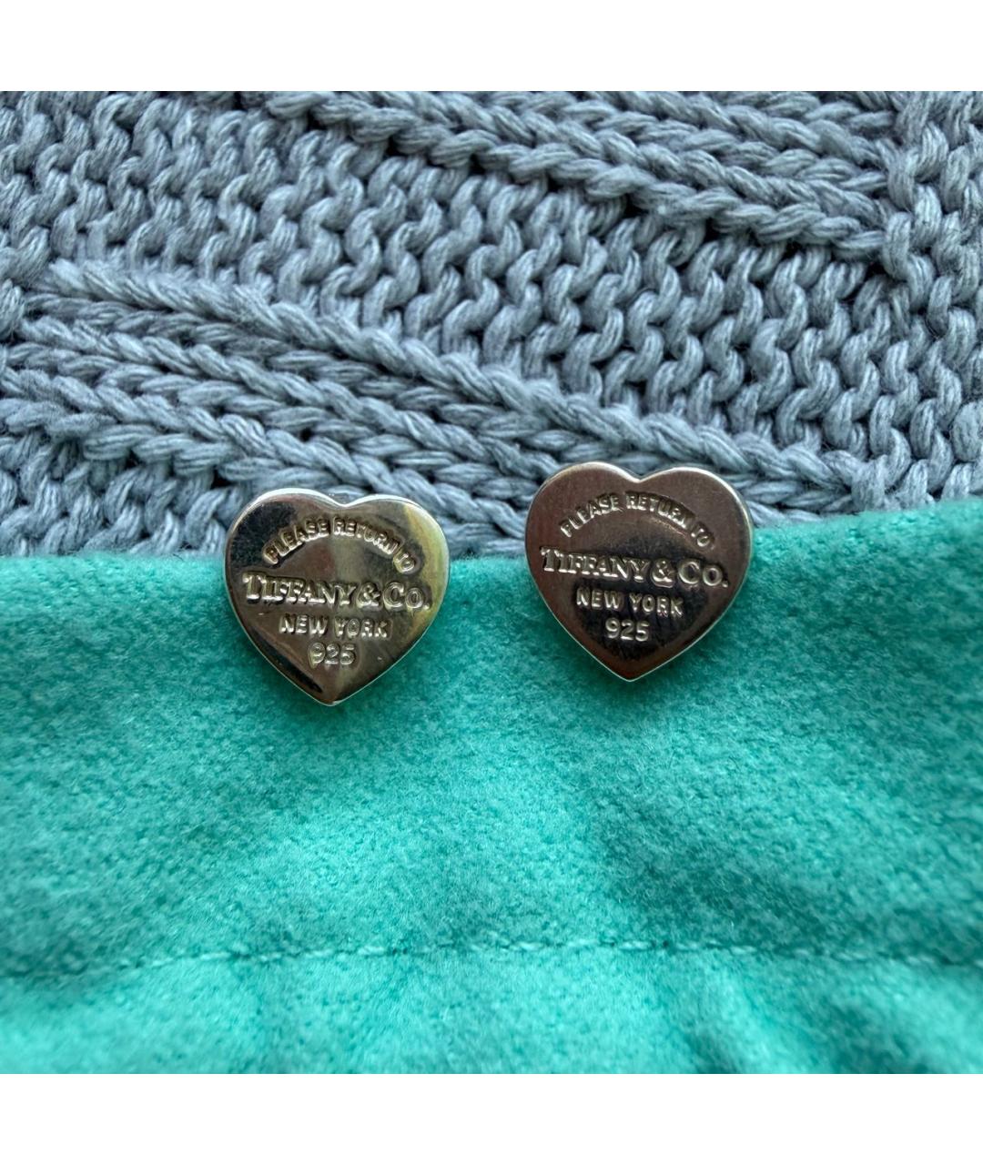 TIFFANY&CO Серебряные серебряные серьги, фото 2