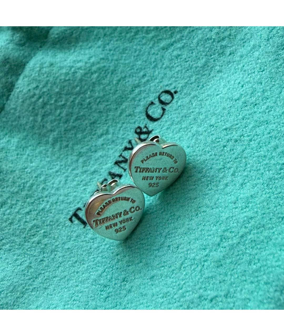 TIFFANY&CO Серебряные серебряные серьги, фото 4