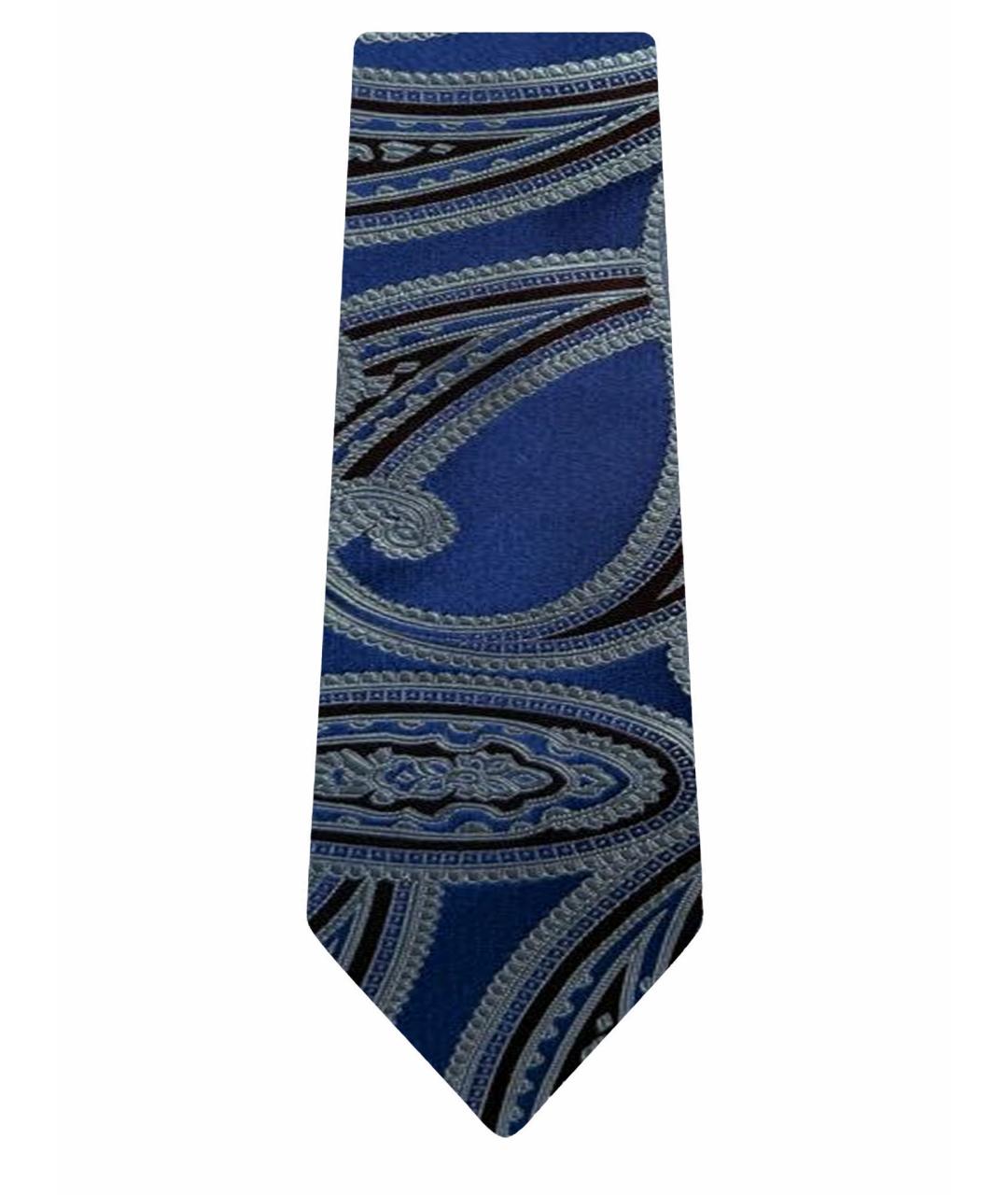 BRIONI Синий шелковый галстук, фото 1