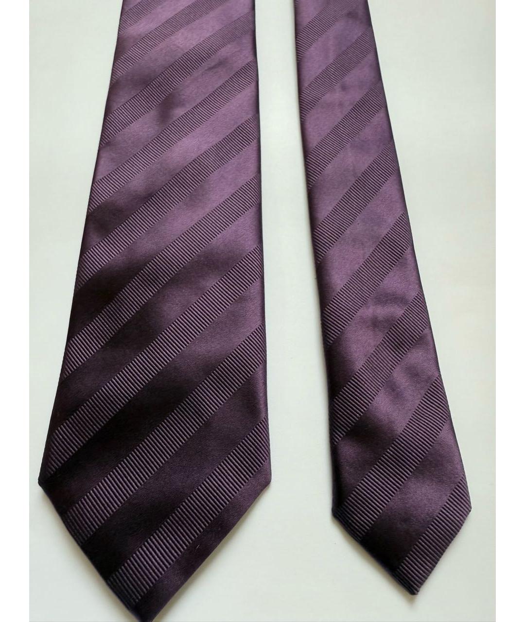 BRIONI Фиолетовый шелковый галстук, фото 4
