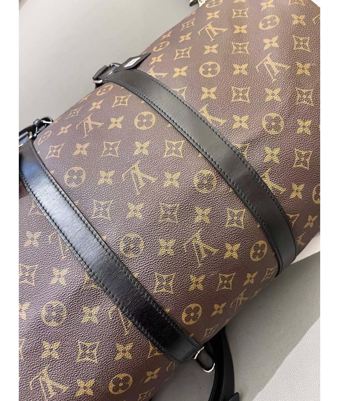 LOUIS VUITTON Коричневая дорожная/спортивная сумка, фото 6