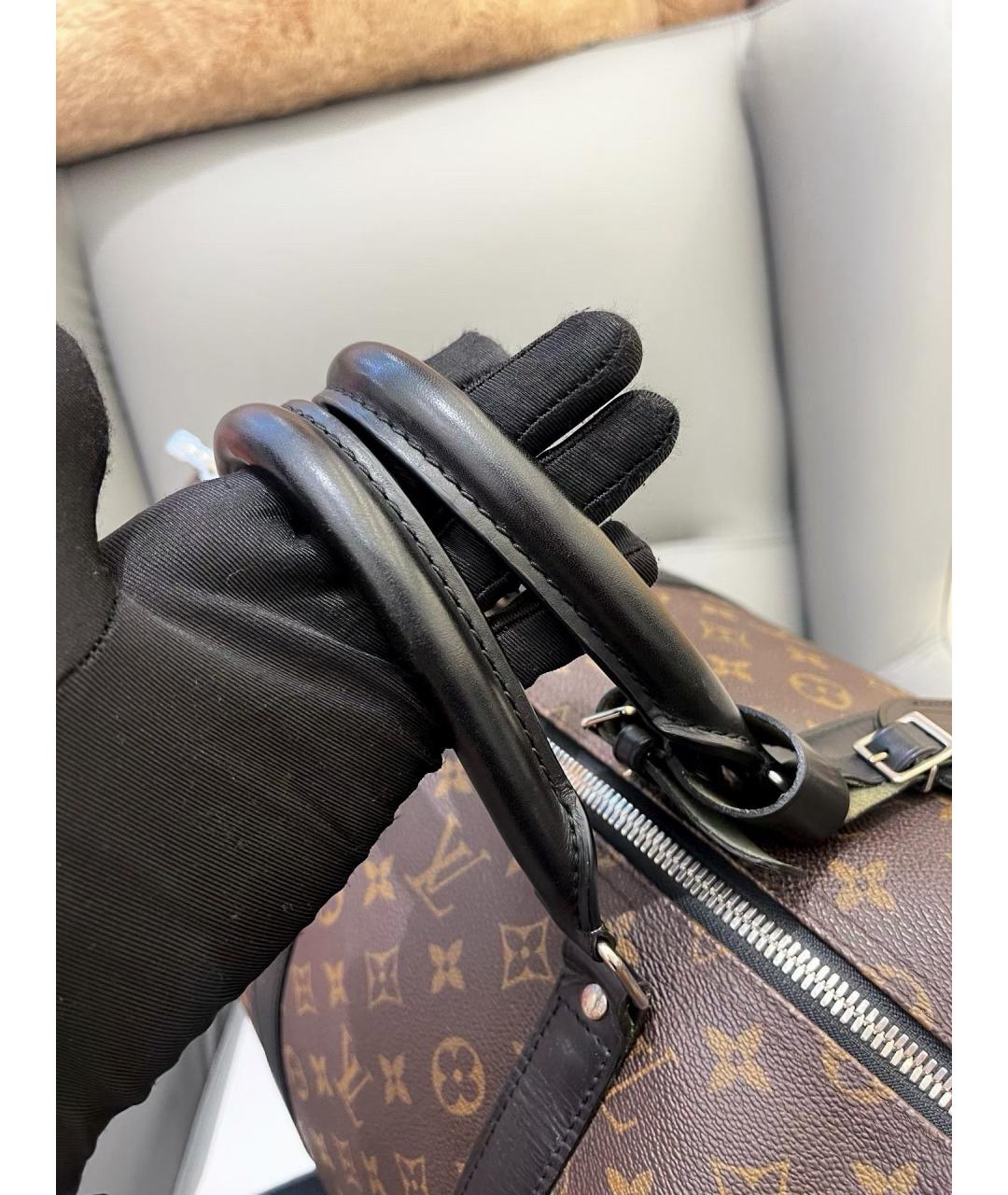 LOUIS VUITTON Коричневая дорожная/спортивная сумка, фото 8