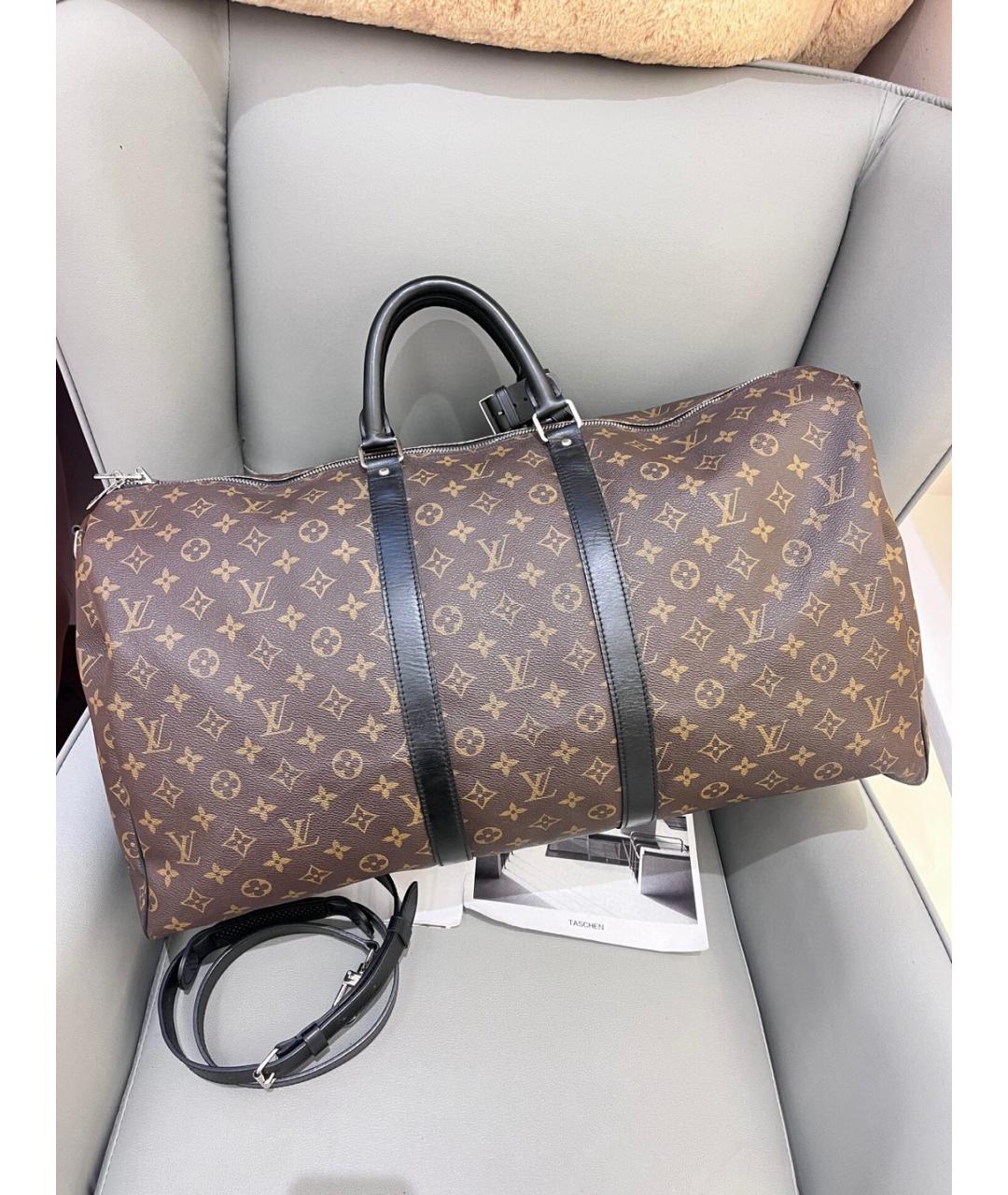 LOUIS VUITTON Коричневая дорожная/спортивная сумка, фото 2