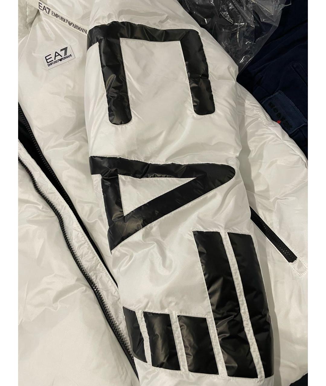 EMPORIO ARMANI Белый полиэстеровый пуховик, фото 4