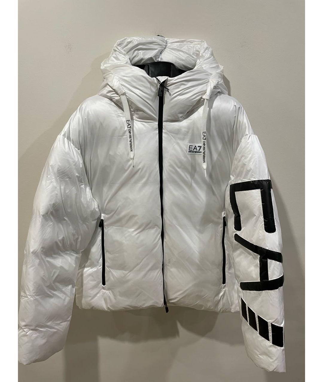EMPORIO ARMANI Белый полиэстеровый пуховик, фото 6