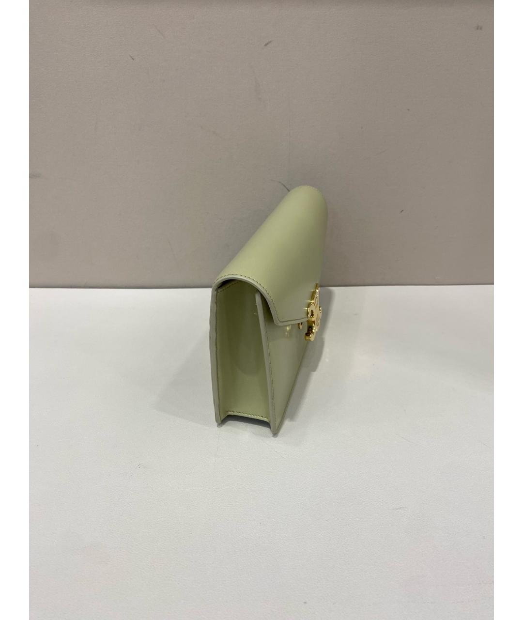 CELINE Зеленая кожаная сумка через плечо, фото 3