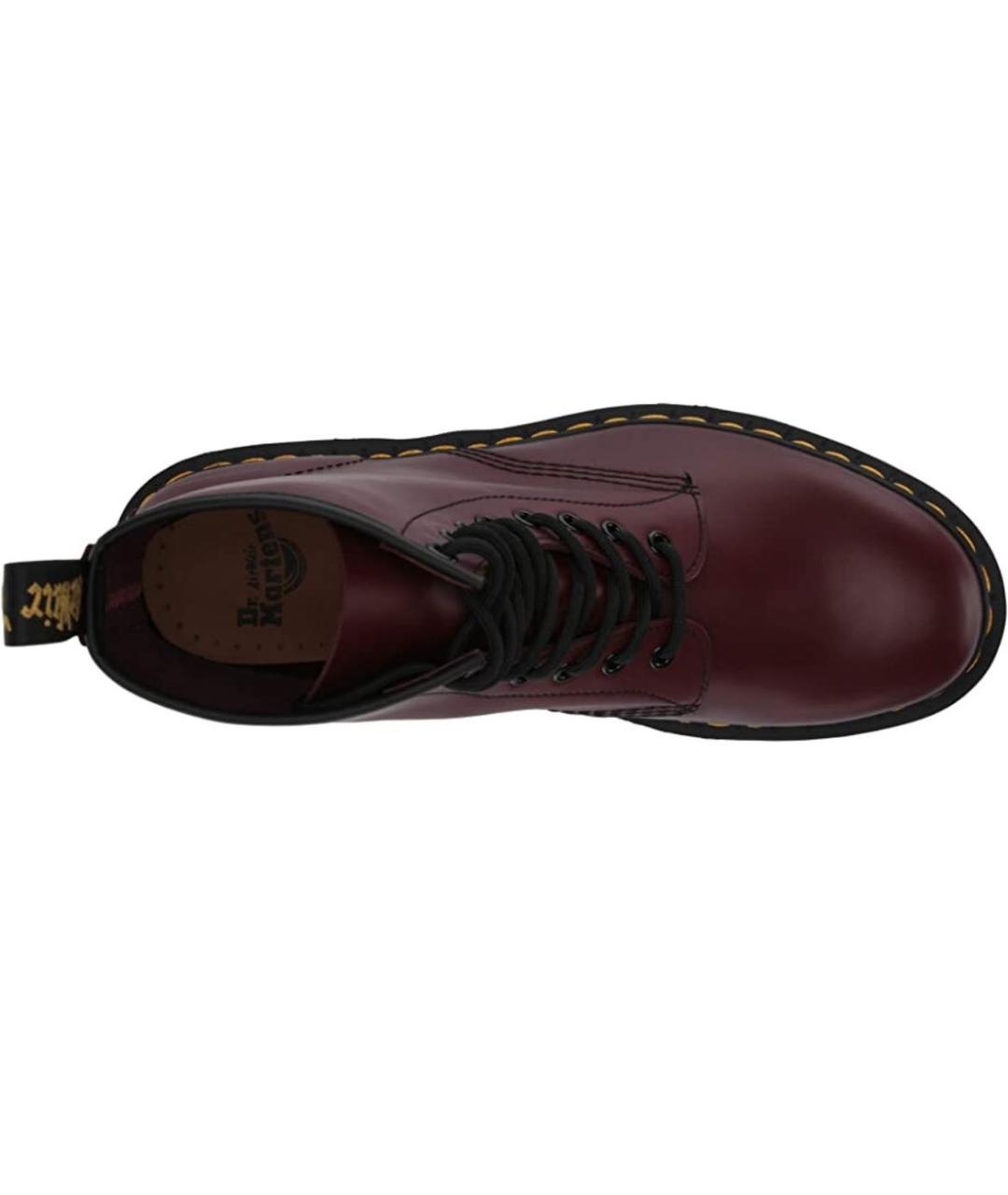 DR. MARTENS Бордовые кожаные ботинки, фото 3
