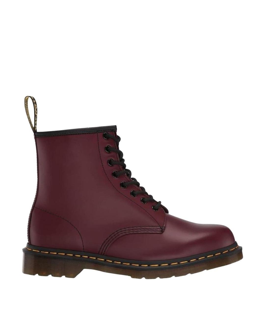 DR. MARTENS Бордовые кожаные ботинки, фото 1