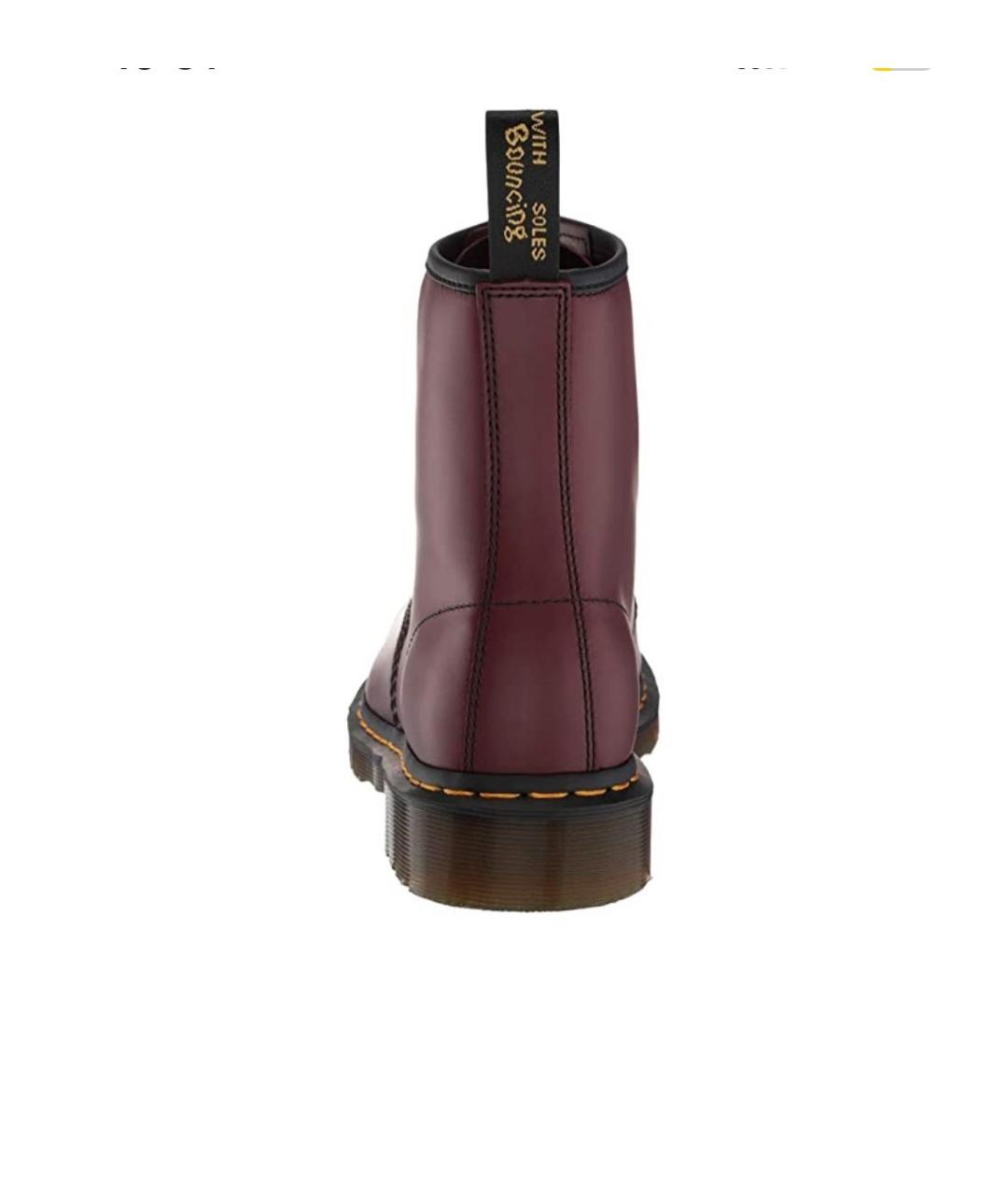 DR. MARTENS Бордовые кожаные ботинки, фото 4