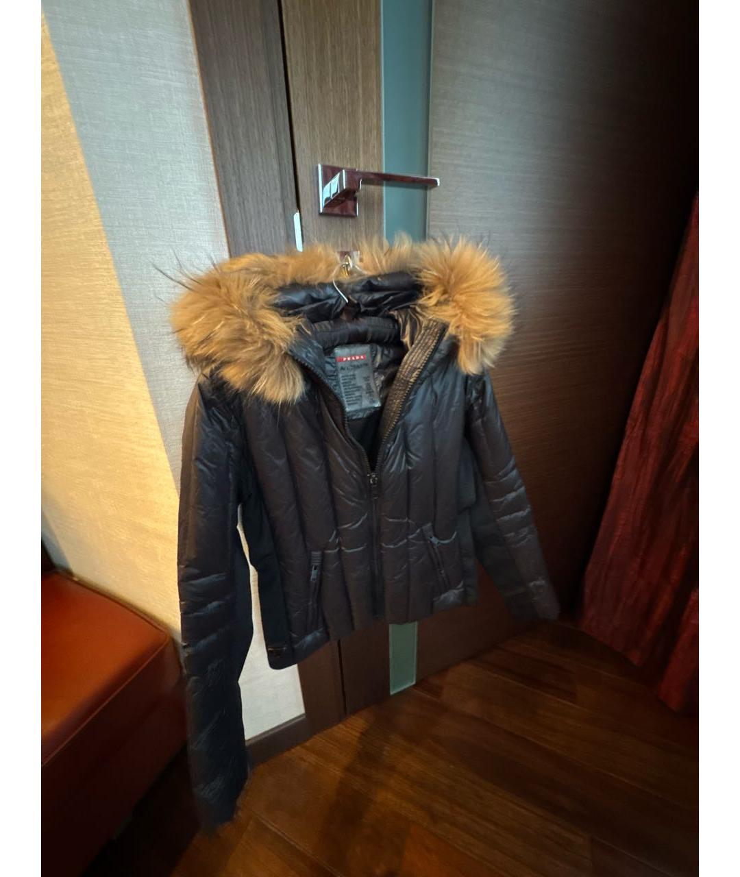 PRADA Черная полиамидовая куртка, фото 5