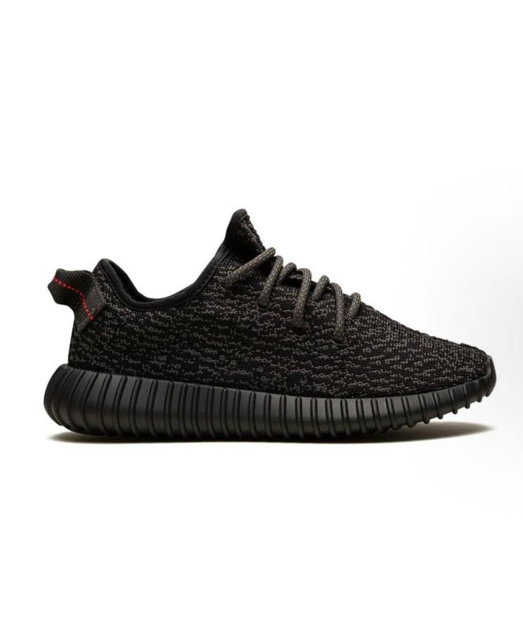 ADIDAS YEEZY Черные текстильные низкие кроссовки / кеды, фото 6