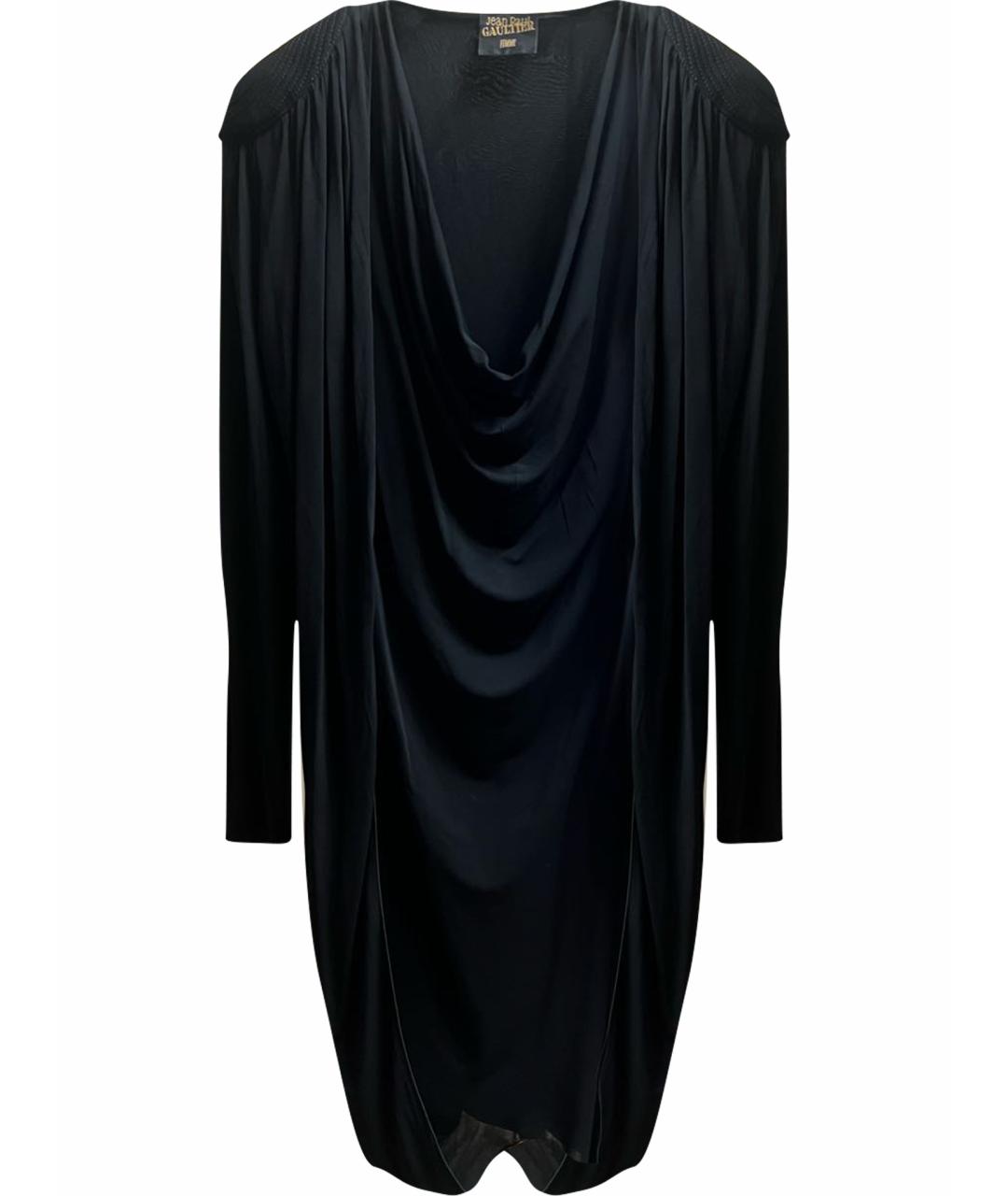JEAN PAUL GAULTIER Черное вискозное вечернее платье, фото 1