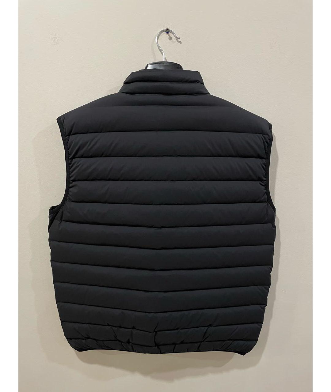 EMPORIO ARMANI Черный полиэстеровый жилет, фото 2