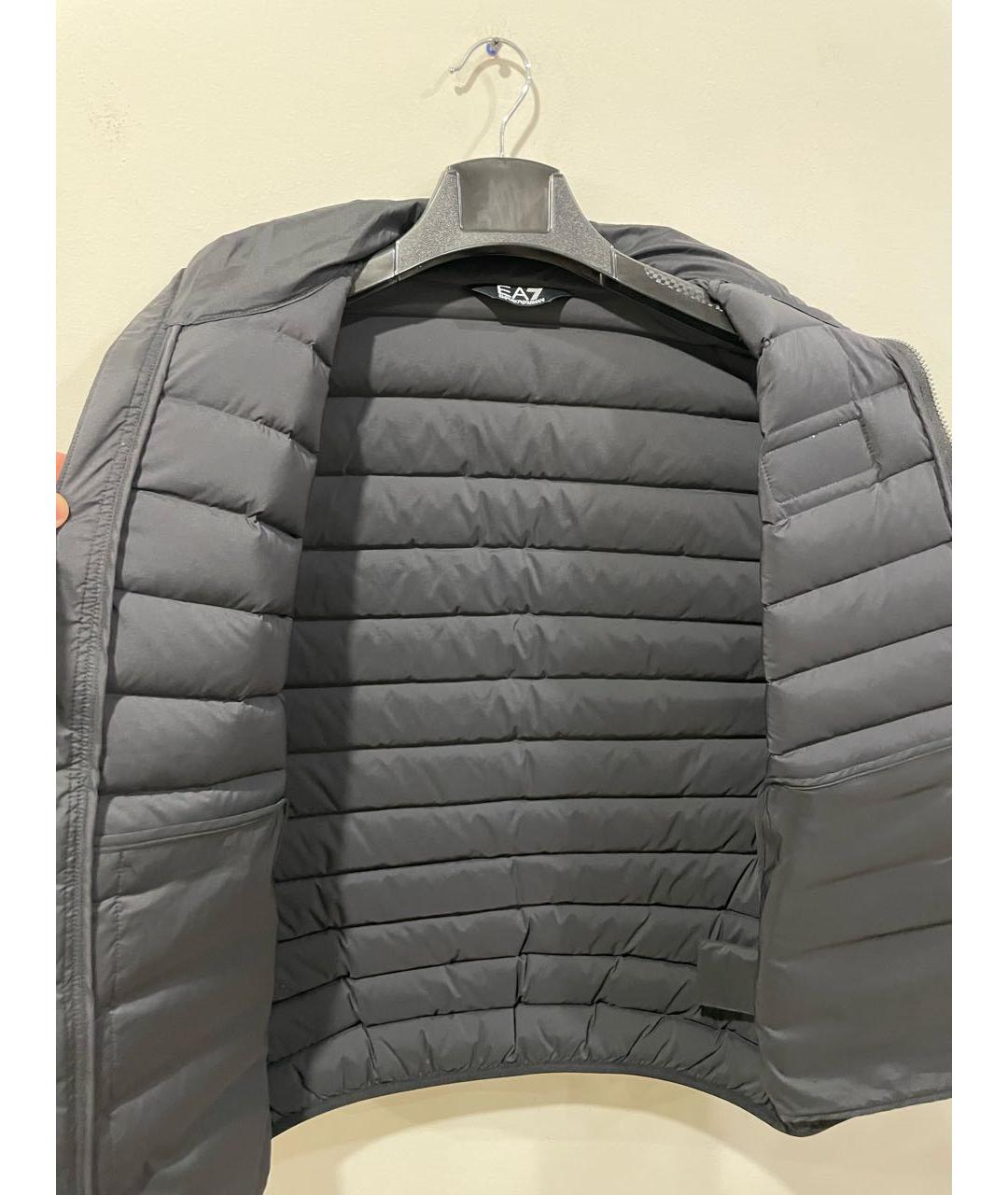 EMPORIO ARMANI Черный полиэстеровый жилет, фото 3