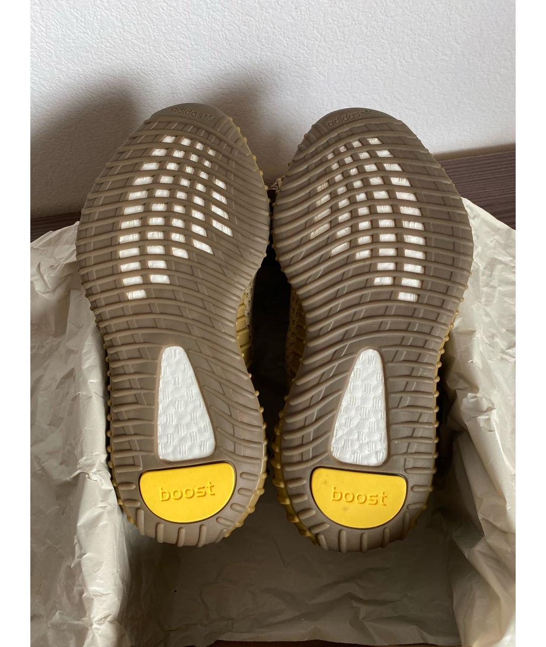 ADIDAS YEEZY Коричневые текстильные кроссовки, фото 5