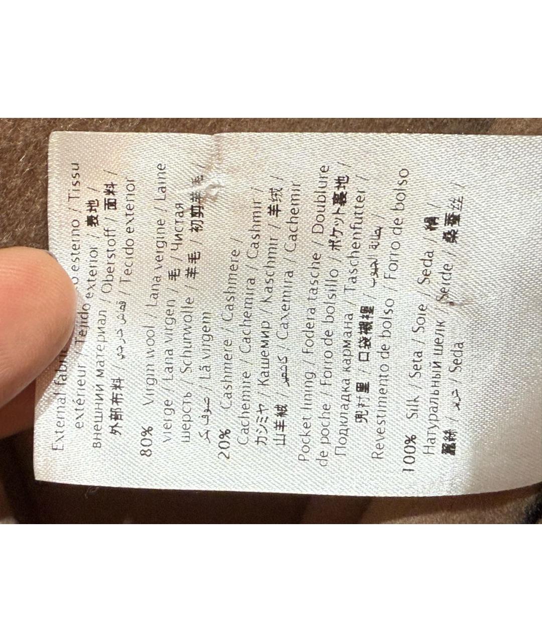 VALENTINO Бежевое шерстяное пальто, фото 7