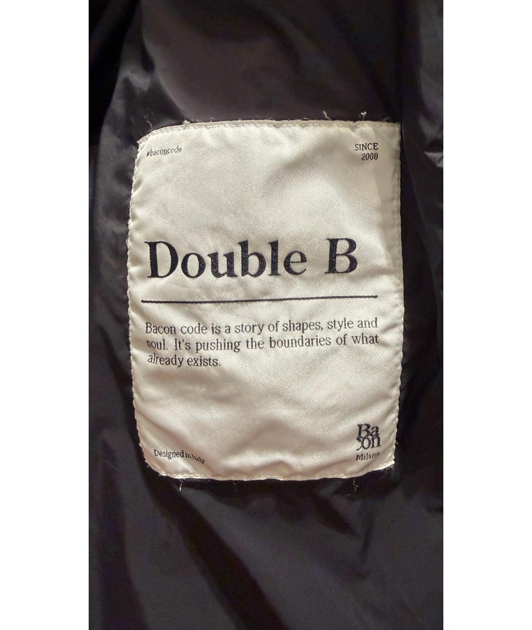BACON Черный полиэстеровый пуховик, фото 6
