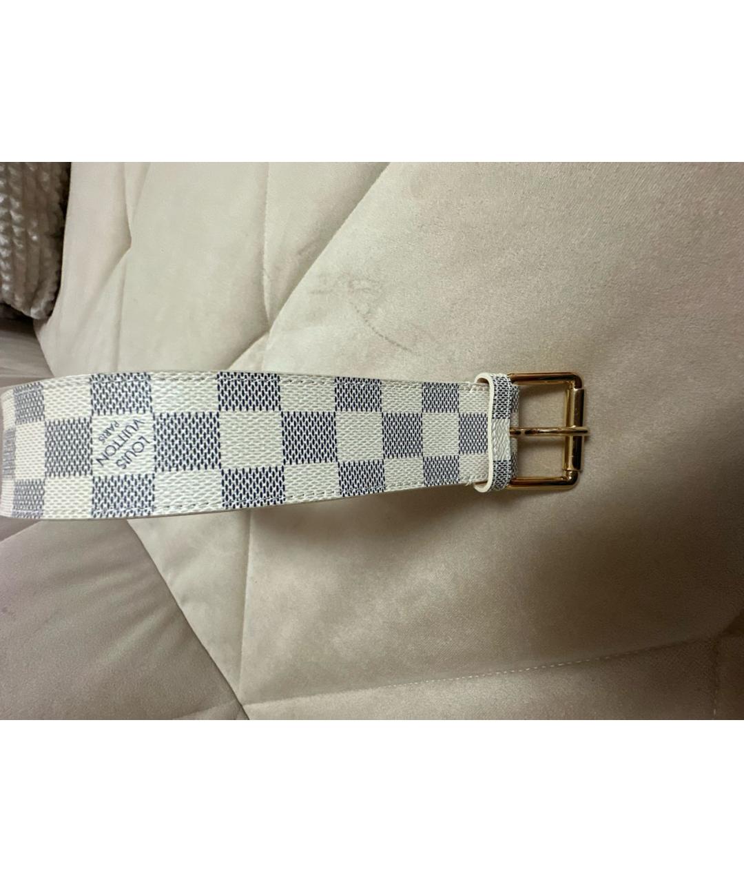 LOUIS VUITTON Белый ремень из искусственной кожи, фото 2