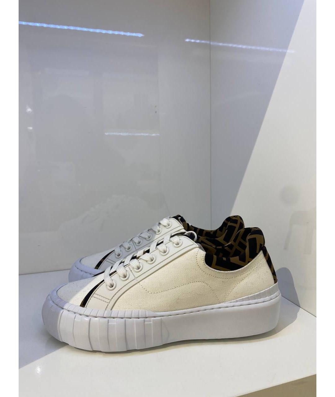 FENDI Мульти текстильные кеды, фото 2