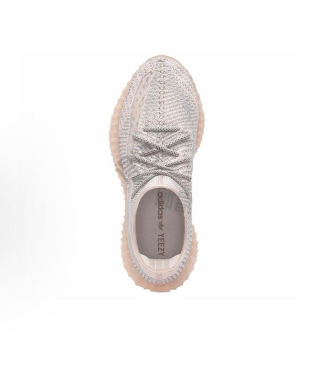 ADIDAS YEEZY Коралловые текстильные низкие кроссовки / кеды, фото 3