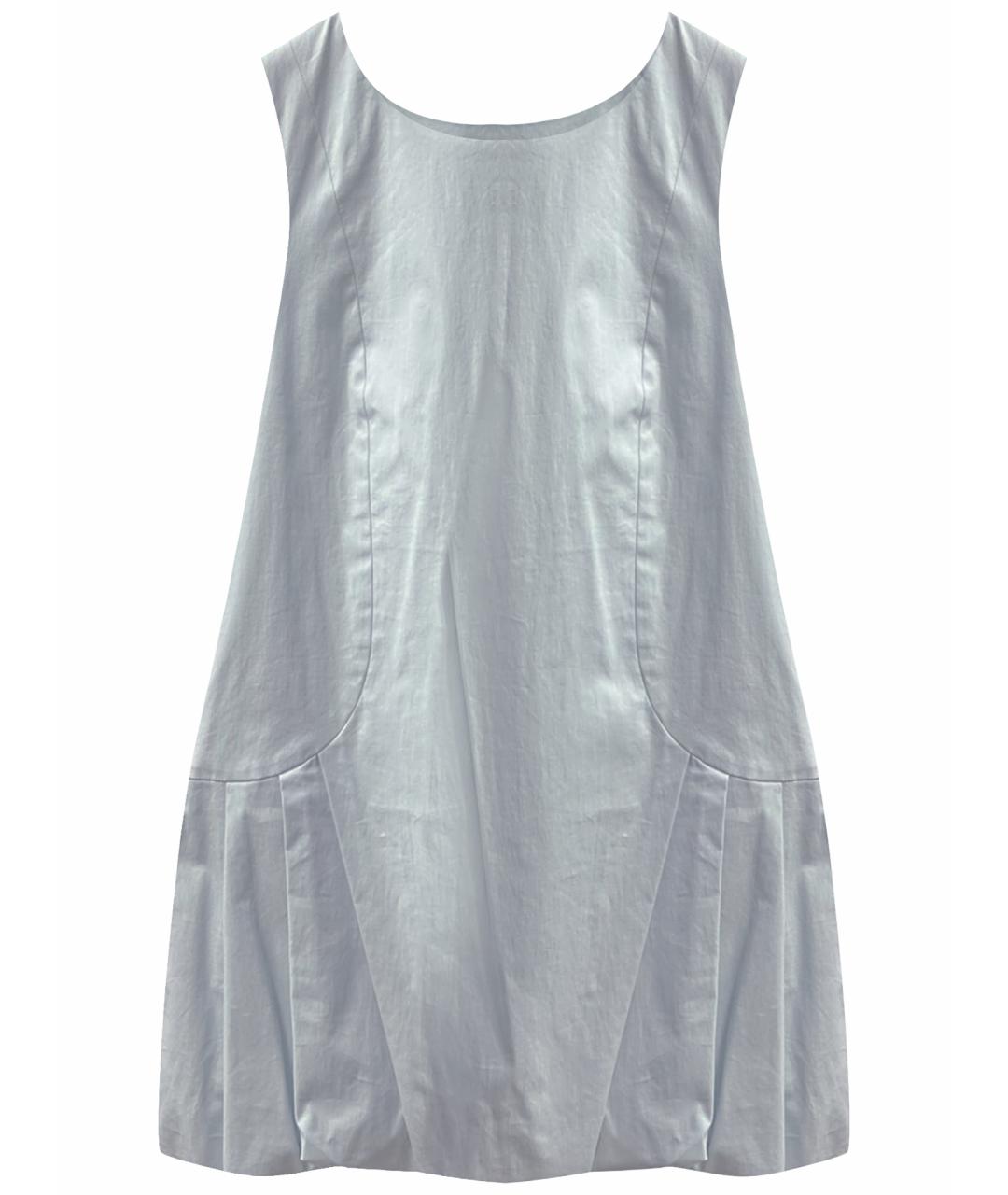 RED VALENTINO Голубое хлопковое коктейльное платье, фото 1