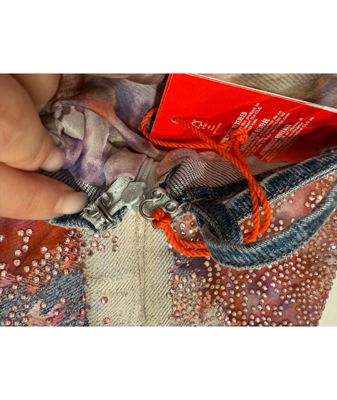 DIESEL Мульти полиэстеровое коктейльное платье, фото 3