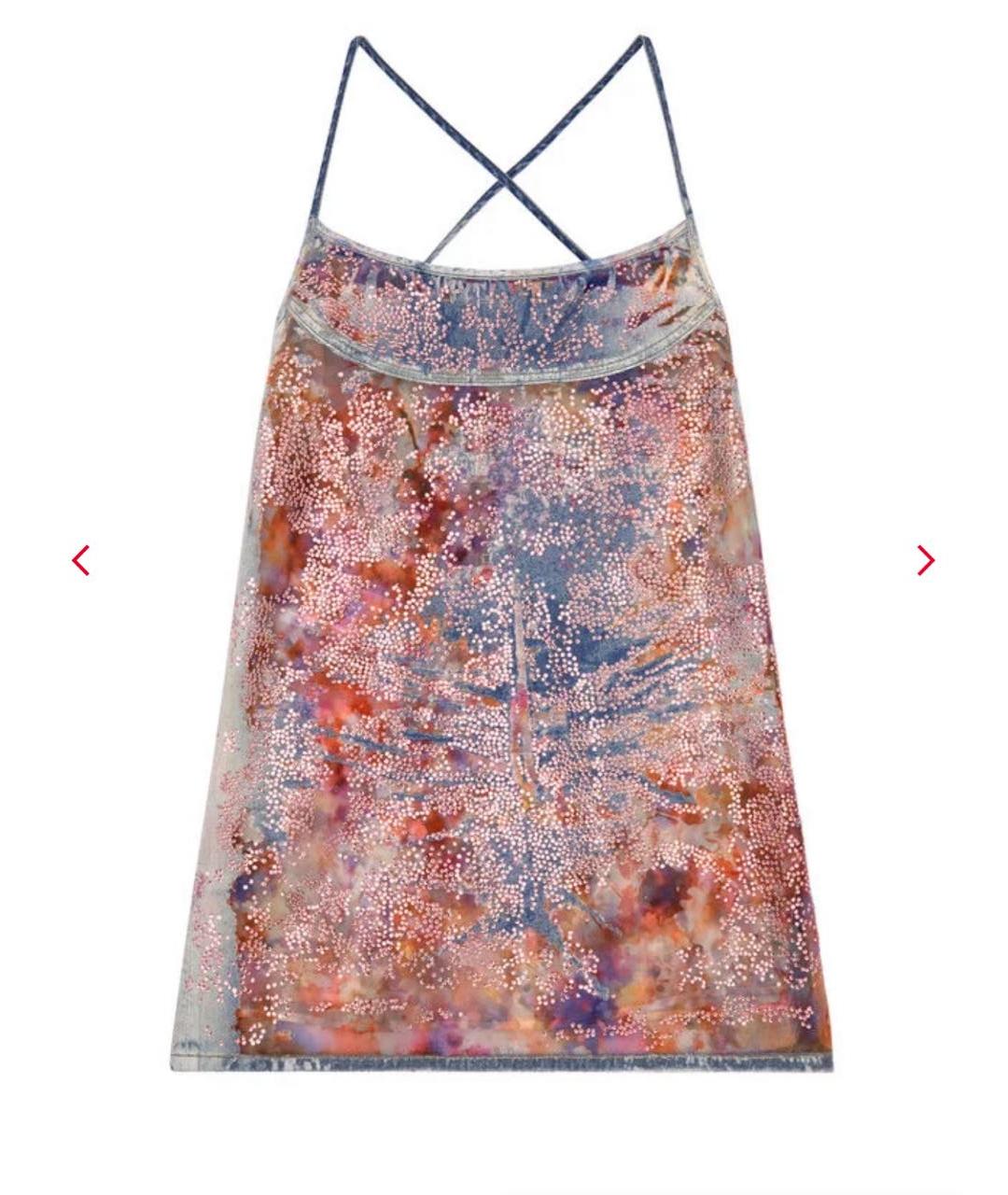 DIESEL Мульти полиэстеровое коктейльное платье, фото 1