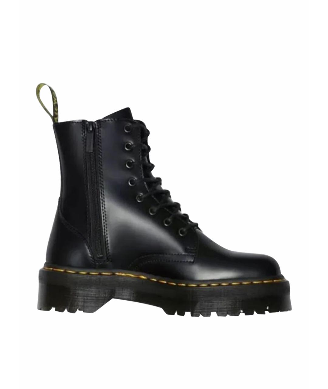 DR. MARTENS Черные кожаные высокие ботинки, фото 1