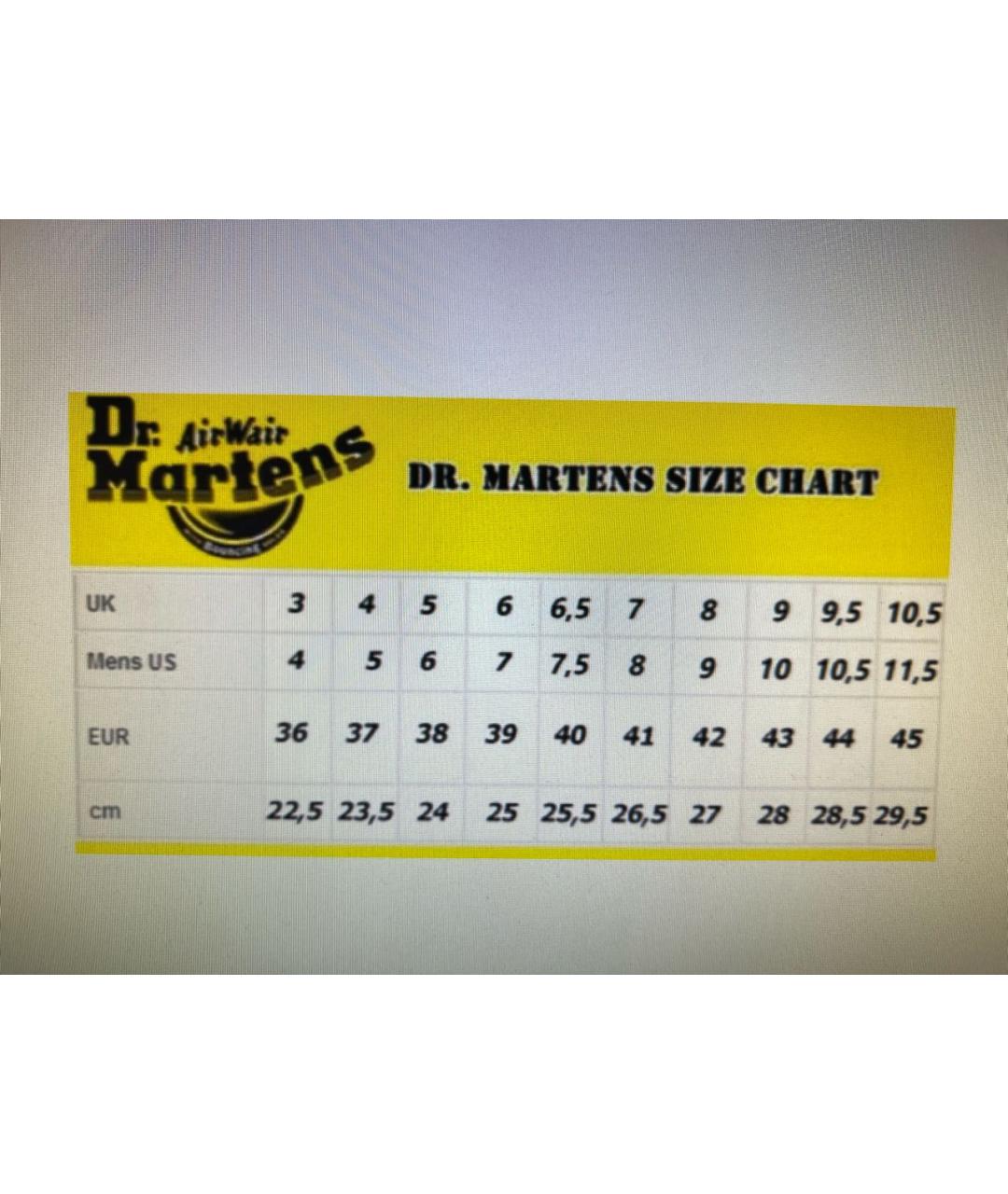 DR. MARTENS Черные кожаные высокие ботинки, фото 5