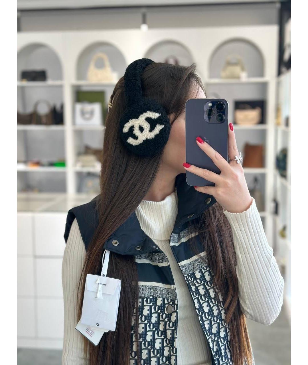 CHANEL Черные наушники, фото 7