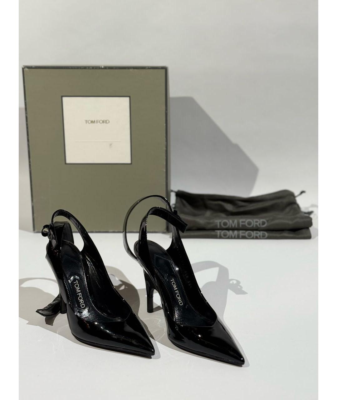 TOM FORD Черные туфли из лакированной кожи, фото 6