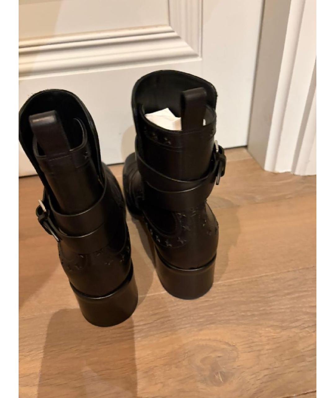 HERMES Черные кожаные ботинки, фото 4