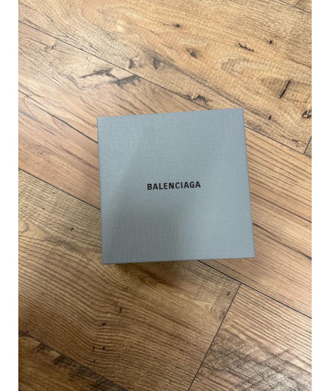 BALENCIAGA Черный кожаный ремень, фото 2