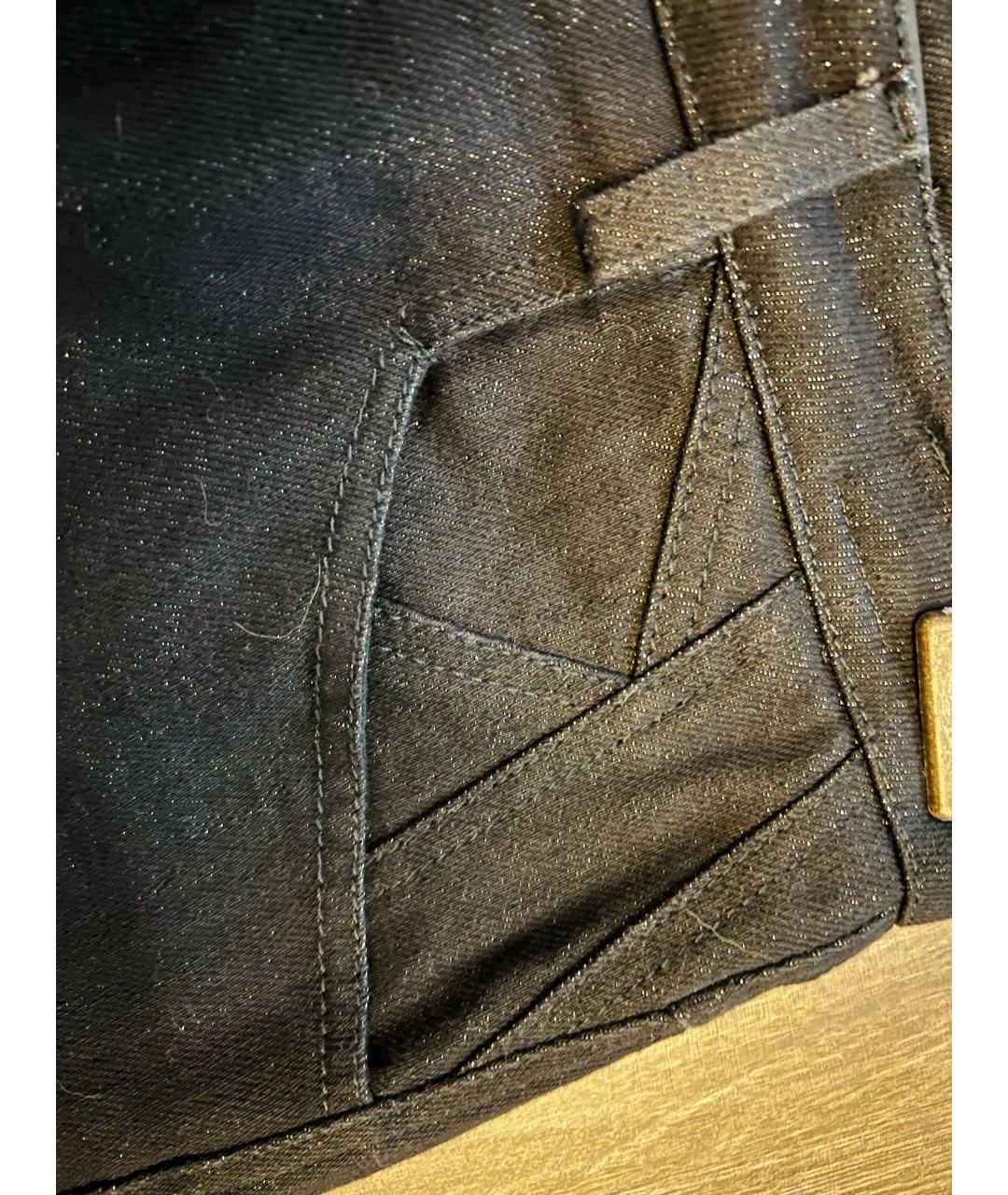 KITON Черные хлопковые джинсы клеш, фото 4