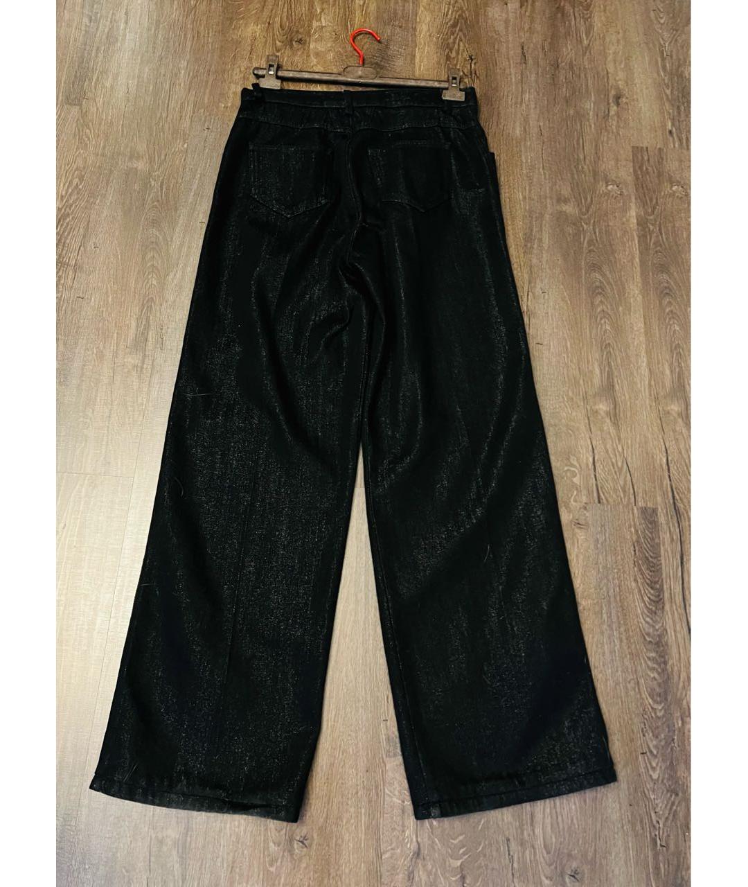 KITON Черные хлопковые джинсы клеш, фото 2