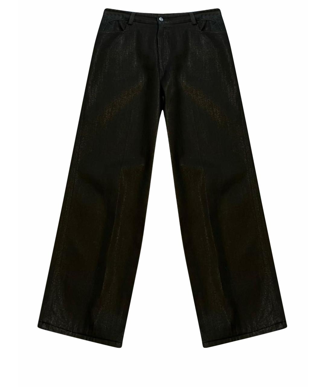 KITON Черные хлопковые джинсы клеш, фото 1