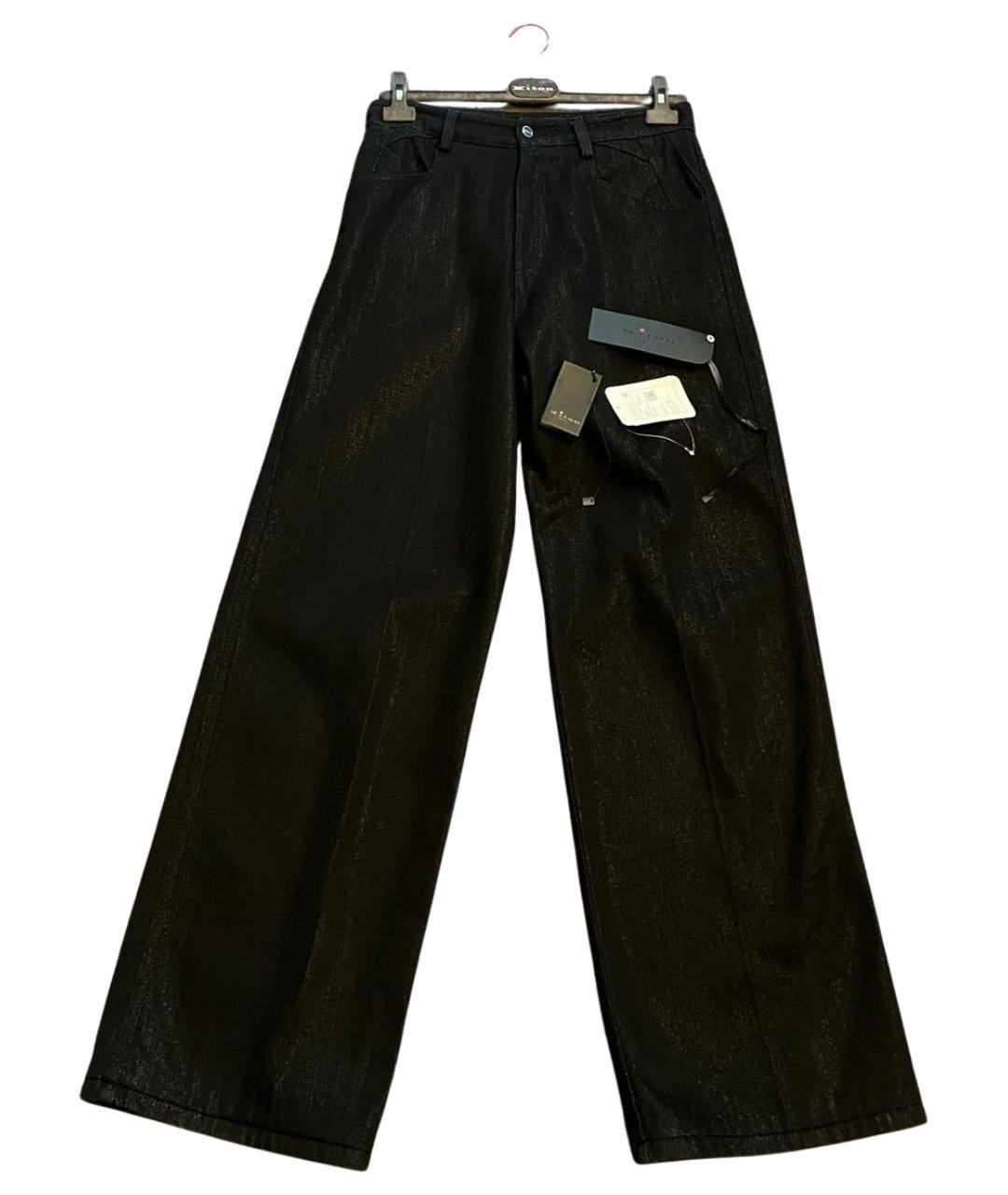 KITON Черные хлопковые джинсы клеш, фото 10