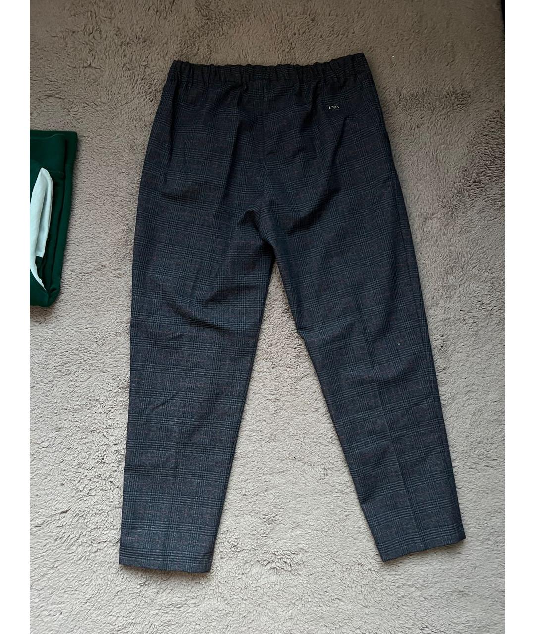 EMPORIO ARMANI Антрацитовые полиэстеровые брюки и шорты, фото 2