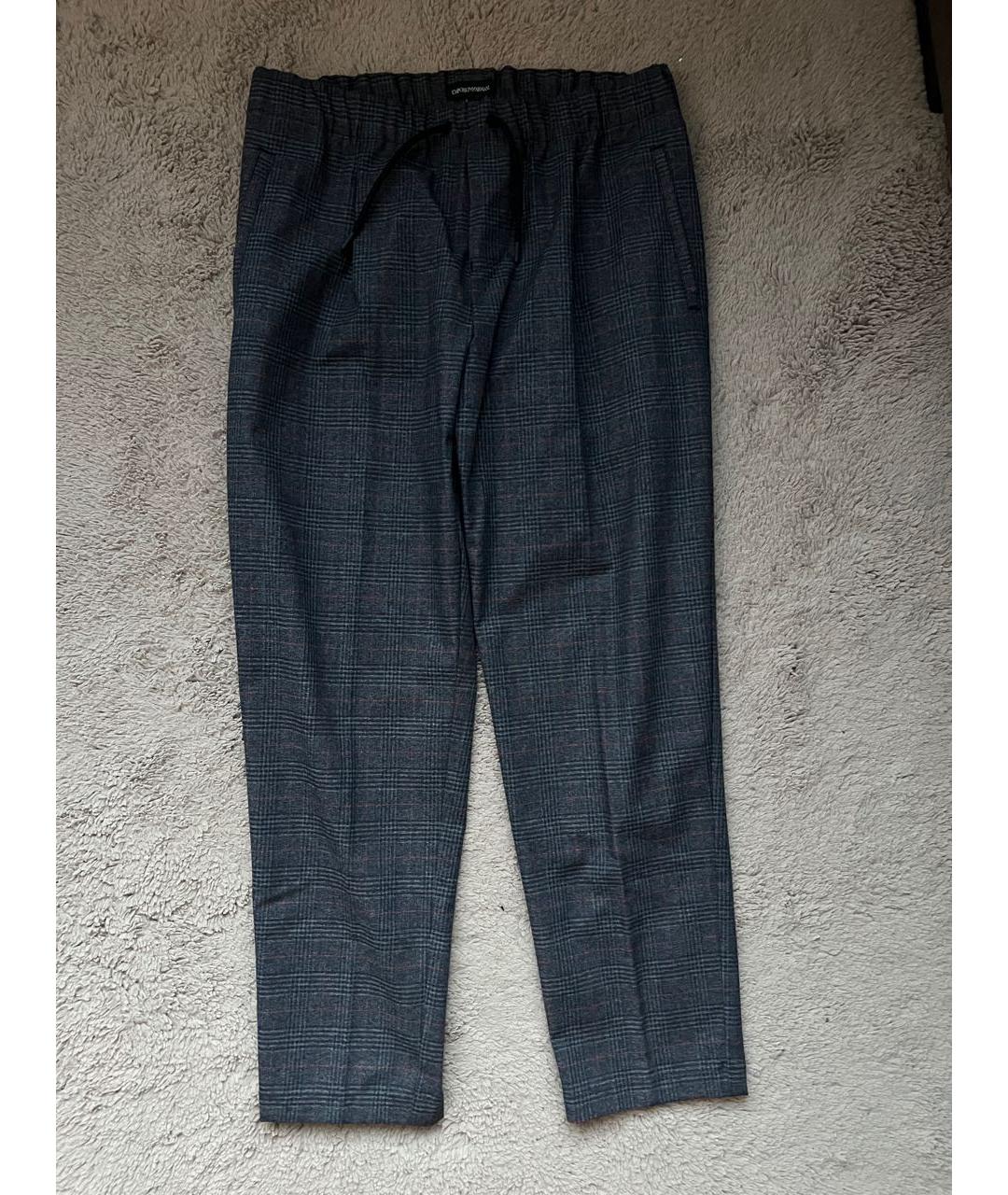 EMPORIO ARMANI Антрацитовые полиэстеровые брюки и шорты, фото 5