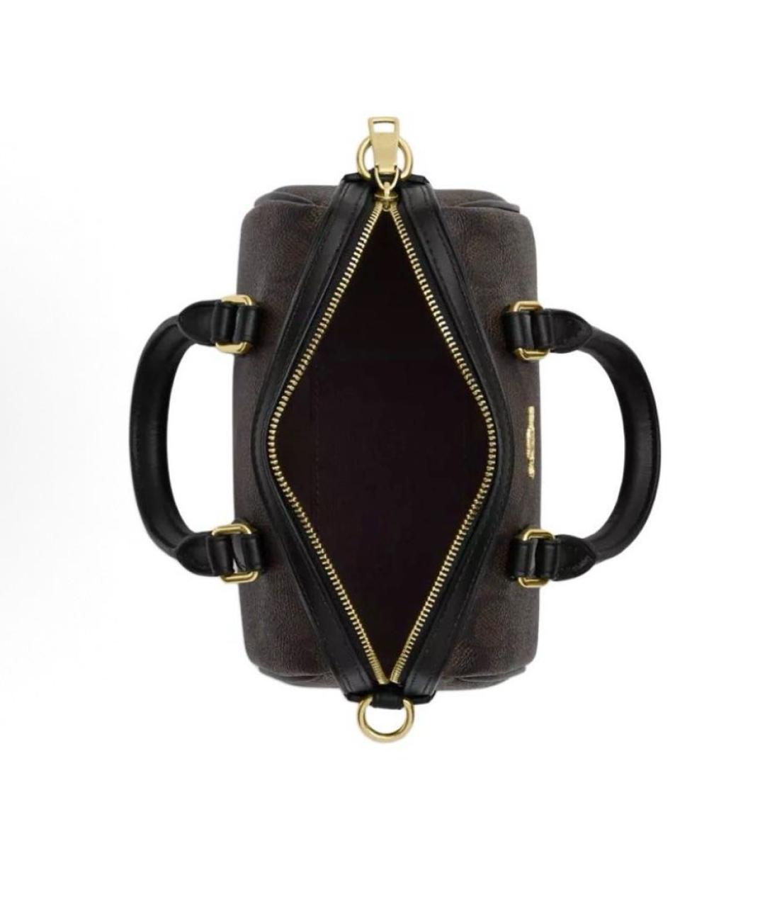 COACH Коричневая сумка с короткими ручками, фото 3