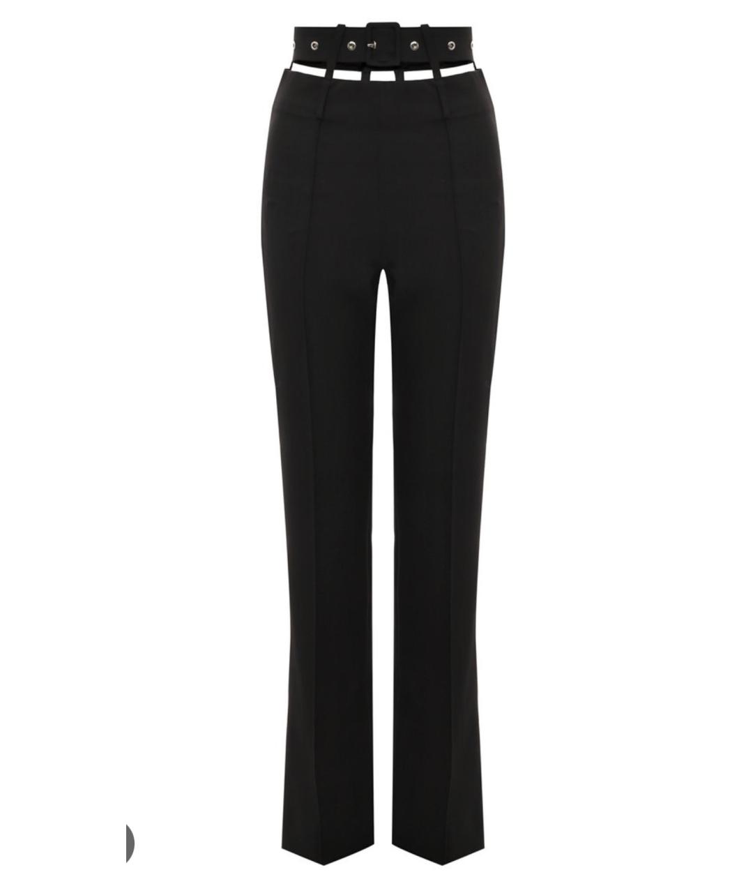 ROKH Черные хлопковые брюки узкие, фото 1