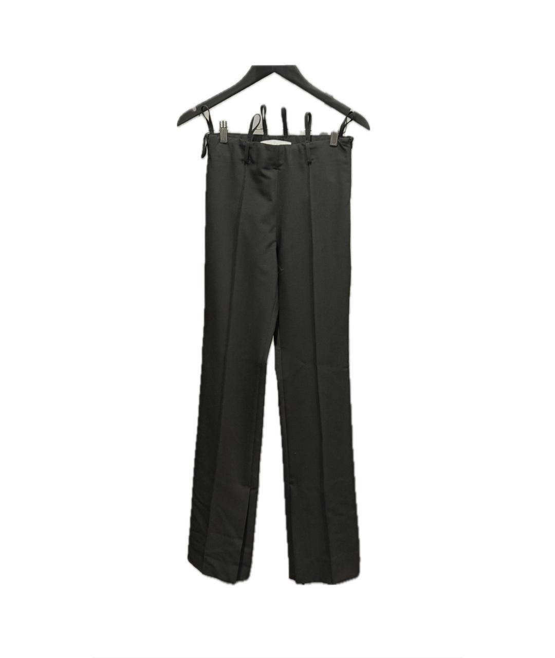 ROKH Черные хлопковые брюки узкие, фото 3