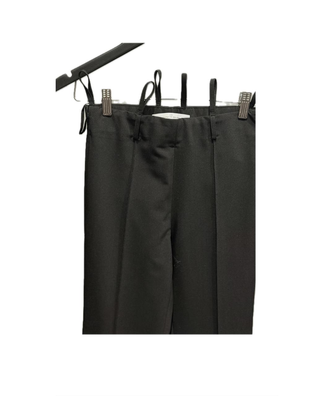 ROKH Черные хлопковые брюки узкие, фото 2