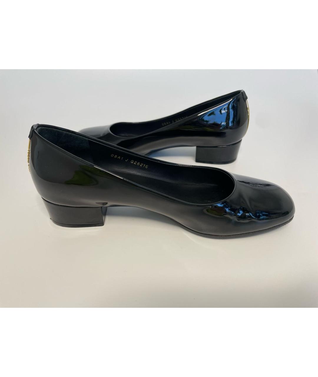CHANEL Черные туфли из лакированной кожи, фото 7