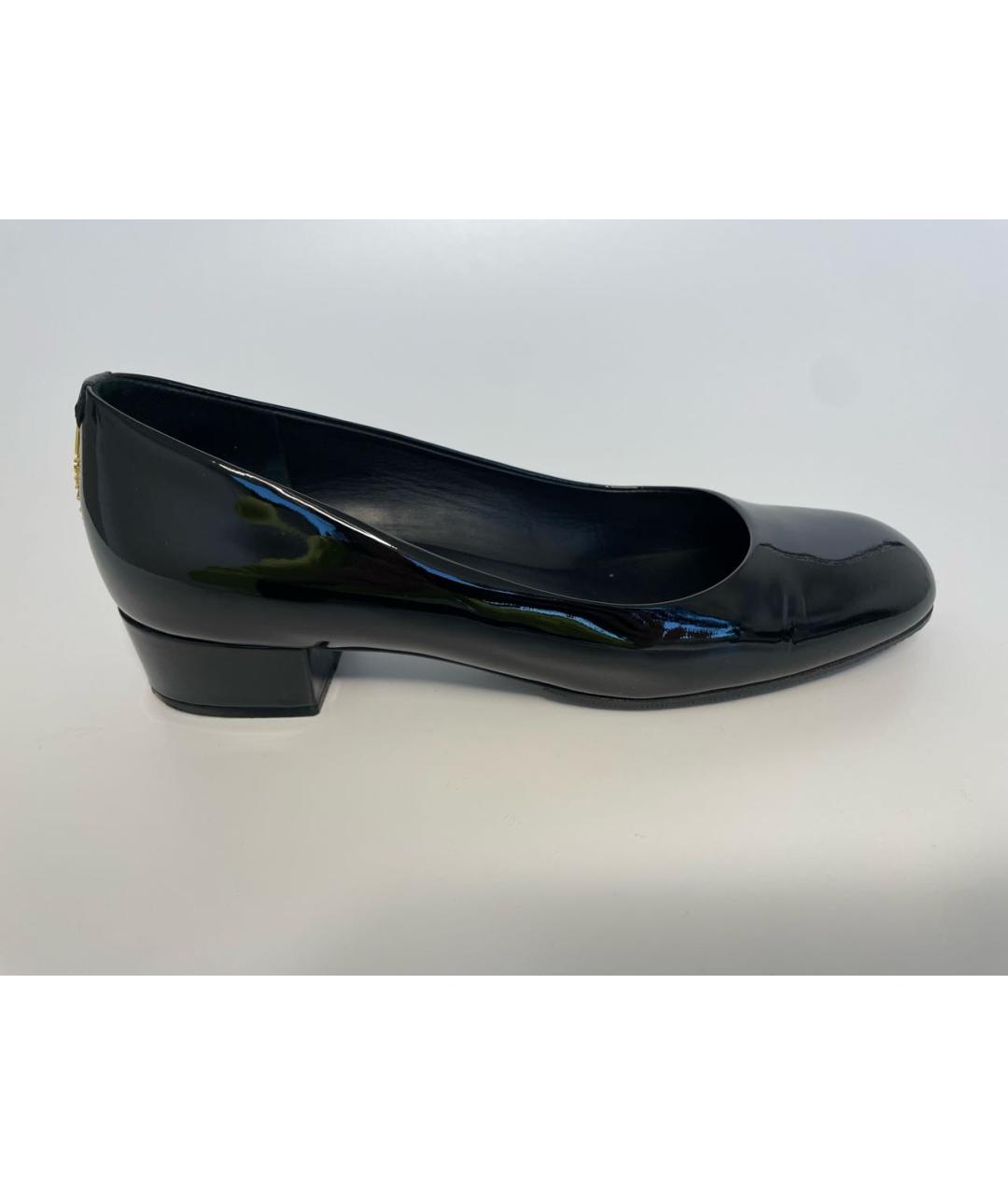 CHANEL Черные туфли из лакированной кожи, фото 8