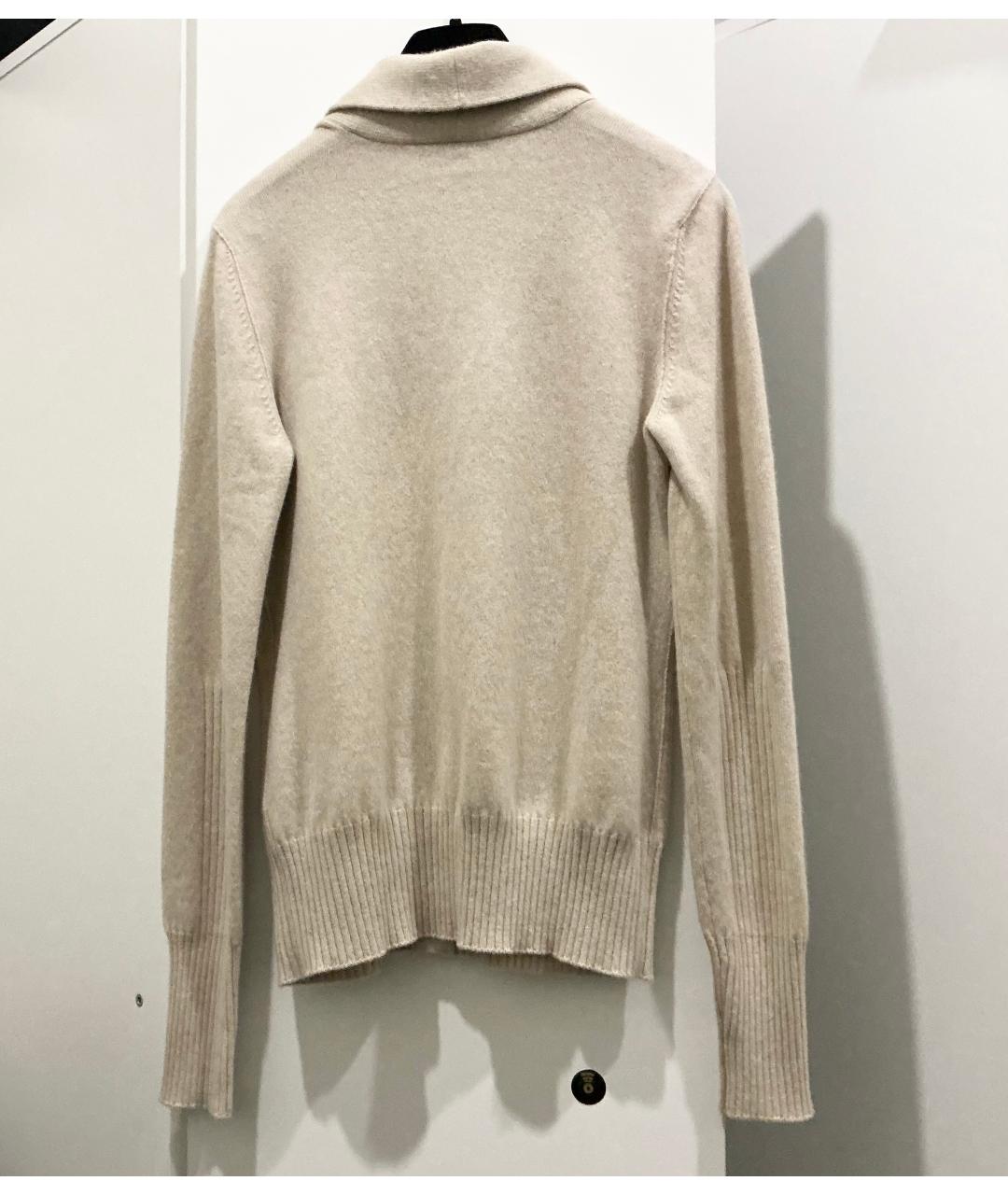 LORO PIANA Бежевый кашемировый кардиган, фото 2